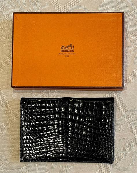 hermes alligator mens wallet|hermes black alligator bag.